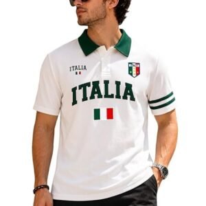 ColorChakra Cotton Polo Tshirt for Mens Printed Collar T Shirt for man Stylish Regular fit Premium